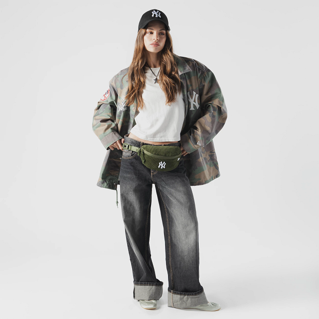 Waist Bag MLB Cord New York Yankees Verde