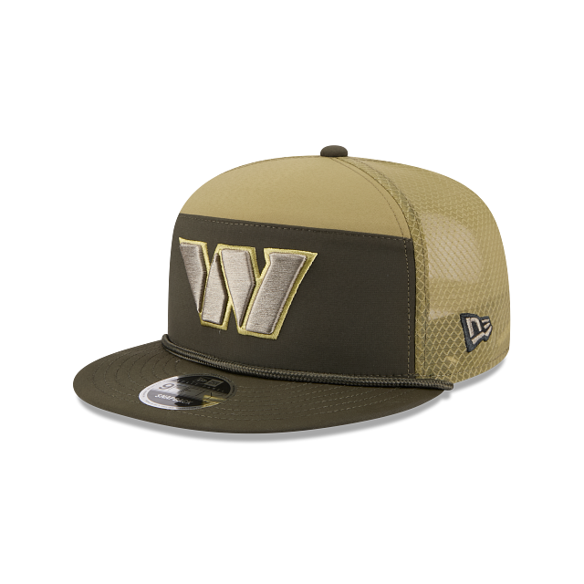 Washington Commanders NFL Salute to Service 2025 9FIFTY Split Panel Trucker Snapback