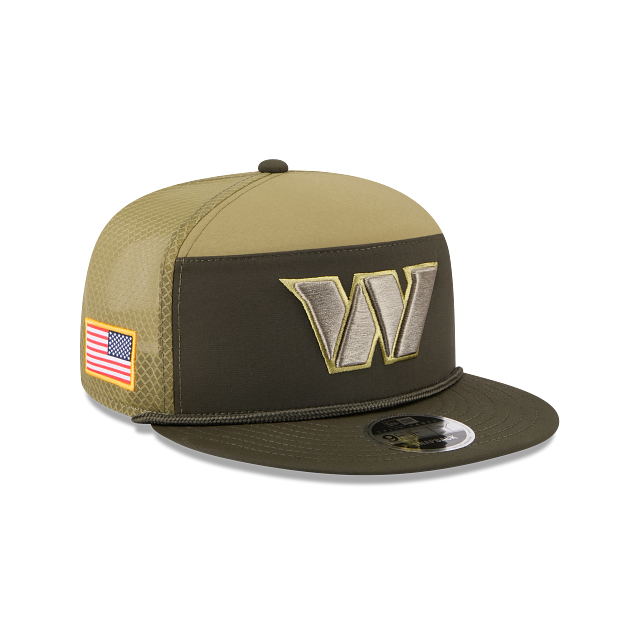 Washington Commanders NFL Salute to Service 2025 9FIFTY Split Panel Trucker Snapback
