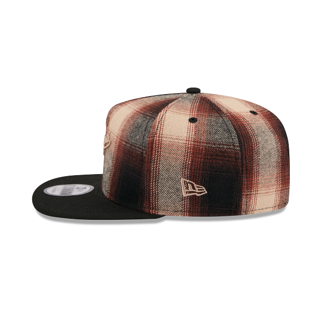 Los Angeles Dodgers MLB Grunge Style Plaid 9FIFTY A-Frame Strapback