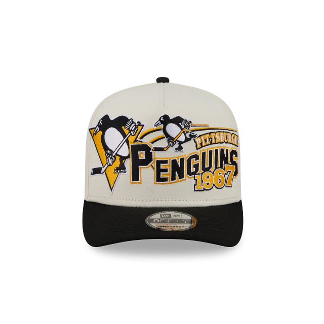 Pittsburgh Penguins NHL Chrome White Classic 9FIFTY A-Frame Snapback