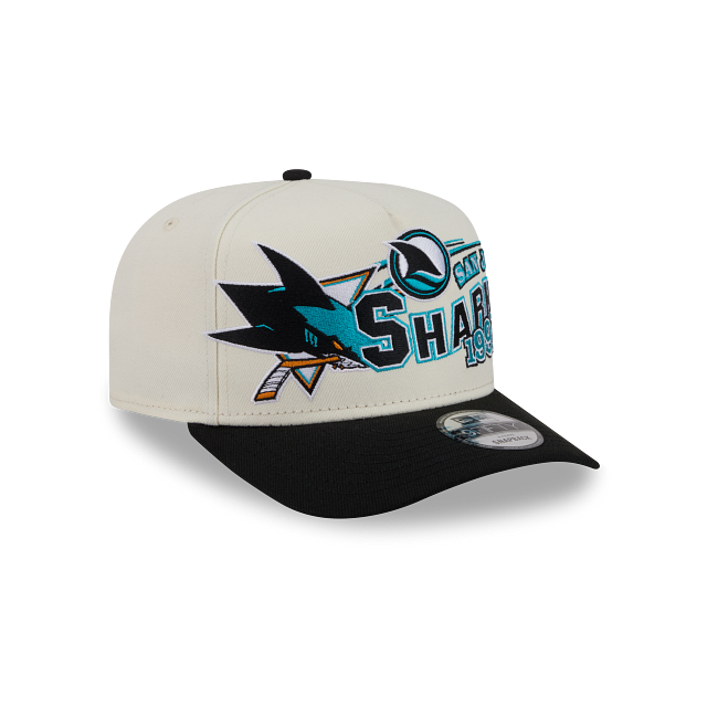 San Jose Sharks NHL Chrome White Classic 9FIFTY A-Frame Snapback