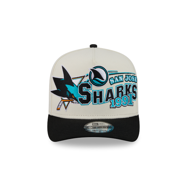 San Jose Sharks NHL Chrome White Classic 9FIFTY A-Frame Snapback