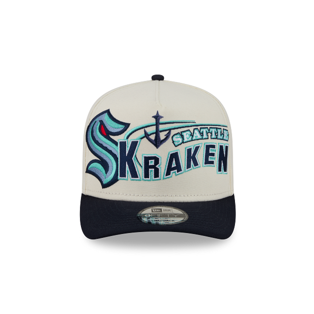 Seattle Kraken NHL Chrome White Classic 9FIFTY A-Frame Snapback