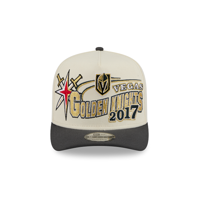 Vegas Golden Knights NHL Chrome White Classic 9FIFTY A-Frame Snapback