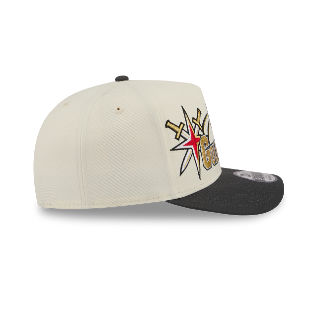 Vegas Golden Knights NHL Chrome White Classic 9FIFTY A-Frame Snapback