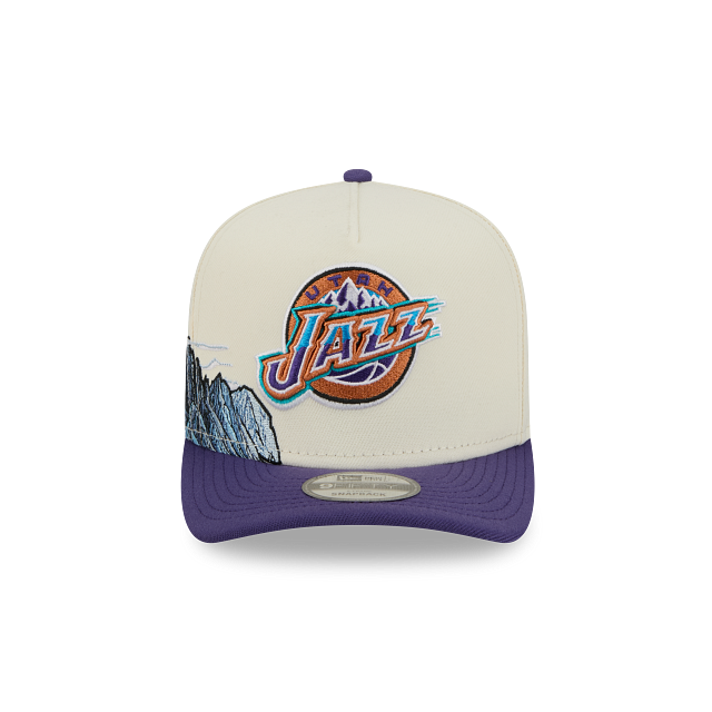 Utah Jazz NBA Hardwood Classics 9FIFTY A-Frame Snapback